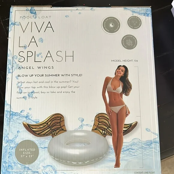 Viva La Splash - Angel Wings Pool Float - Picture 2 of 4